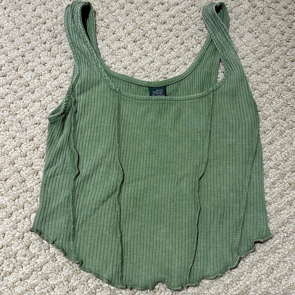 Wild Fable Ribbed Cropped Tank Top - Picture 1 of 3